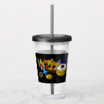 SlipperyJoe's Happy Hanukkah Star of David munt me Acryl Drinkbeker<br><div class="desc">SlipperyJoe's Happy Hanukkah Star of David munt menorah kleurrijke kaarsen Celebration Jewish sufganiyah traktatie Hebreeuwse Chanoeka dreidels traditionele spinning topjes geschenken decoraties Judaïsme religie Artistieke gelei-gevulde donut poedersuiker</div>