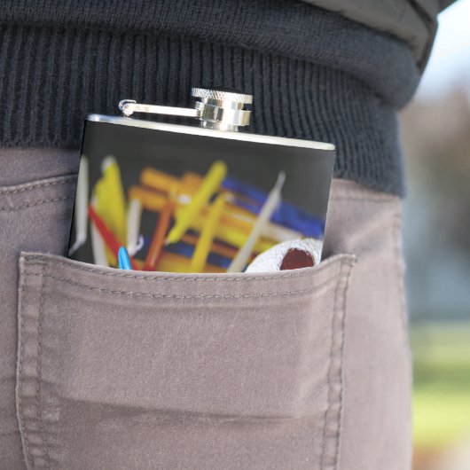 SlipperyJoe's Happy Hanukkah Star of David munt me Heupfles (Voorbeeld)