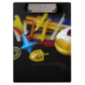 SlipperyJoe's Happy Hanukkah Star of David munt me Klembord (Voorkant)