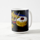 SlipperyJoe's Happy Hanukkah Star of David munt me Koffiemok (Voorkant rechts)