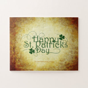 SlipperyJoe's Happy St. Patrick's Day, drie bladzi Legpuzzel