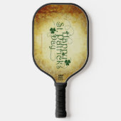 SlipperyJoe's Happy St. Patrick's Day, drie bladzi Pickleball Paddle (Voorkant)