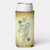 SlipperyJoe's Happy St. Patrick's Day, drie bladzi Seltzer Blikjeskoeler (Seltzer Achterkant)