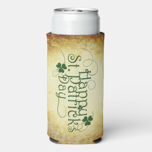 SlipperyJoe's Happy St. Patrick's Day, drie bladzi Seltzer Blikjeskoeler (Seltzer Achterkant)