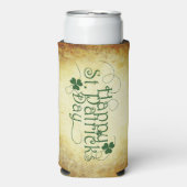 SlipperyJoe's Happy St. Patrick's Day, drie bladzi Seltzer Blikjeskoeler (Seltzer Voorkant)
