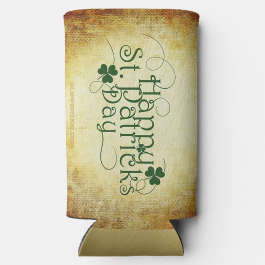 SlipperyJoe's Happy St. Patrick's Day, drie bladzi Seltzer Blikjeskoeler (Achterkant)
