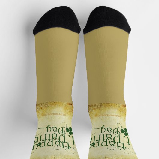 SlipperyJoe's Happy St. Patrick's Day, drie bladzi Sokken (Top)