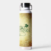 SlipperyJoe's Happy St. Patrick's Day, drie bladzi Waterfles (Achterkant)