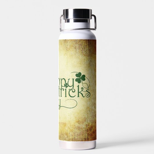 SlipperyJoe's Happy St. Patrick's Day, drie bladzi Waterfles (Achterkant)