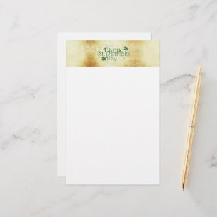 SlipperyJoe's Happy St. Patrick's Day vakantie Iri Briefpapier