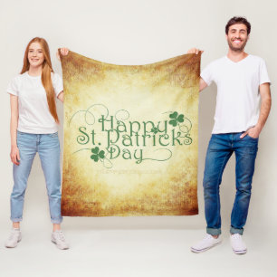 SlipperyJoe's Happy St. Patrick's Day vakantie Iri Fleece Deken