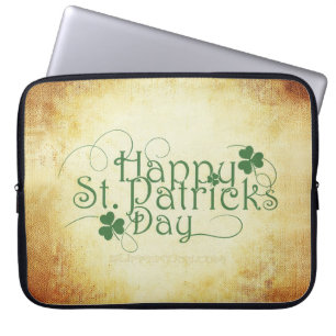 SlipperyJoe's Happy St. Patrick's Day vakantie Iri Laptop Sleeve