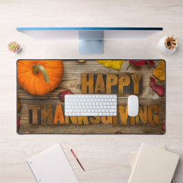 SlipperyJoe's Happy Thanksgiving pompoen gedroogd Bureaumat