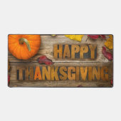 SlipperyJoe's Happy Thanksgiving pompoen gedroogd Bureaumat (Voorkant)