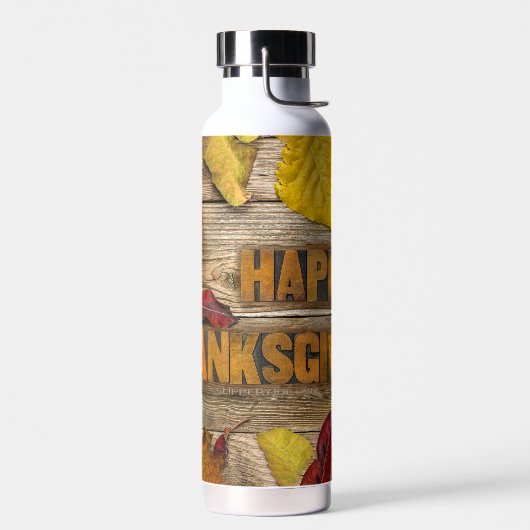 SlipperyJoe's Happy Thanksgiving pompoen gedroogd Waterfles (Links)