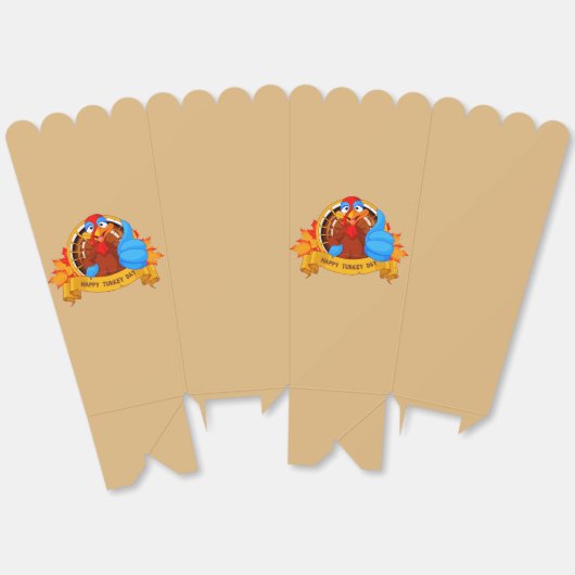 SlipperyJoe's Happy Turkey Day herfstvakantie verl Bedankdoosjes (Ongevouwen)