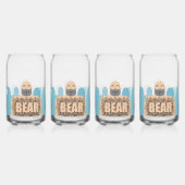 SlipperyJoe's harige lichaam beer lichaam man onge Blikvorm Glas (Voorkant)