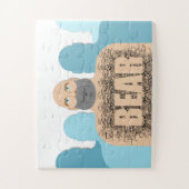 SlipperyJoe's harige lichaam beer lichaam man onge Legpuzzel (Verticaal)
