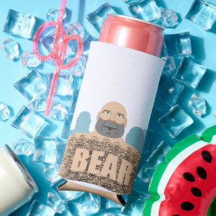 SlipperyJoe's harige lichaam beer lichaam man onge Seltzer Blikjeskoeler