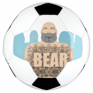 SlipperyJoe's harige lichaam beer lichaam man onge Voetbal