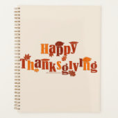 SlipperyJoe's heldere feestelijke Thanksgiving-afb Planner (Voorkant)