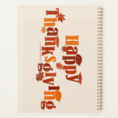 SlipperyJoe's heldere feestelijke Thanksgiving-afb Planner (Achterkant)