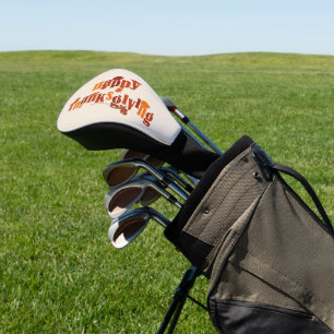 SlipperyJoe's heldere feestelijke Thanksgiving gra Golfheadcover