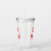 SlipperyJoe's hete mussy gedurfde levendige rode t Acryl Drinkbeker (Links)