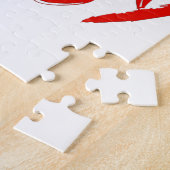 SlipperyJoe's hete mussy gedurfde levendige rode t Legpuzzel (Zijkant)