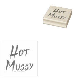 SlipperyJoe's hete mussy gedurfde levendige rode t Rubberstempel