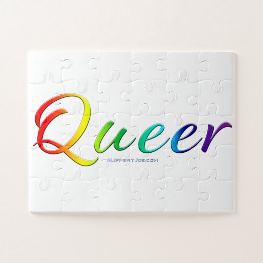 SlipperyJoe's homo-pride kleuren een trots symbool Legpuzzel (Horizontaal)