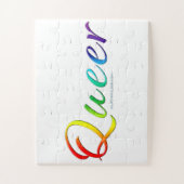 SlipperyJoe's homo-pride kleuren een trots symbool Legpuzzel (Verticaal)
