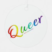 SlipperyJoe's homo-pride kleuren een trots symbool Metalen Ornament (Voorkant)