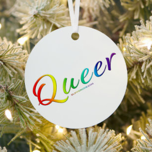 SlipperyJoe's homo-pride kleuren een trots symbool Metalen Ornament