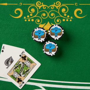 SlipperyJoe's homo spierberen cartoon broekje leer Poker Chips