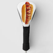 SlipperyJoe's hotdog genesteld zacht broodje leven Golfheadcover (Voorkant)