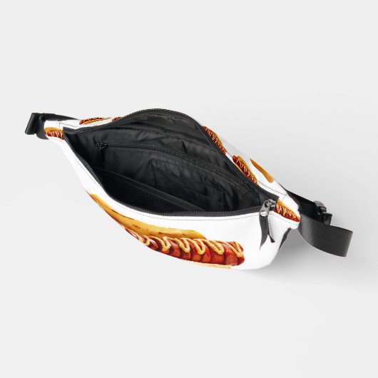 SlipperyJoe's hotdog genesteld zacht broodje leven Heuptasje (Open)