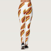 SlipperyJoe's hotdog genesteld zacht broodje leven Leggings (Achterkant)