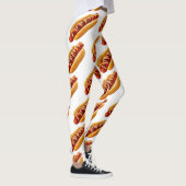 SlipperyJoe's hotdog genesteld zacht broodje leven Leggings (Rechts)