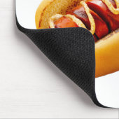 SlipperyJoe's hotdog genesteld zacht broodje leven Muismat (Hoek)