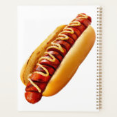 SlipperyJoe's hotdog genesteld zacht broodje leven Planner (Achterkant)