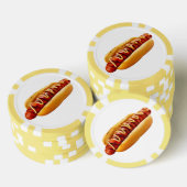 SlipperyJoe's hotdog genesteld zacht broodje leven Poker Chips (Opstapeling)