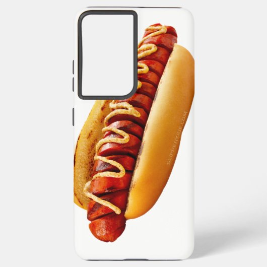 SlipperyJoe's hotdog genesteld zacht broodje leven Samsung Galaxy Hoesje (Achterkant)