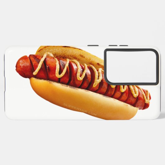 SlipperyJoe's hotdog genesteld zacht broodje leven Samsung Galaxy Hoesje (Linkerkant)