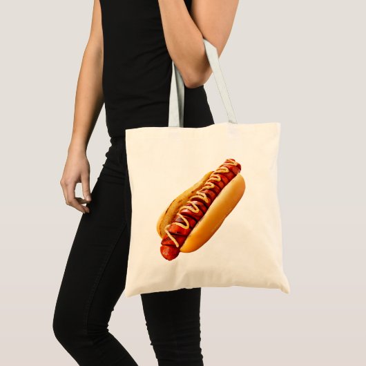 SlipperyJoe's hotdog genesteld zacht broodje leven Tote Bag (Voorkant (product))
