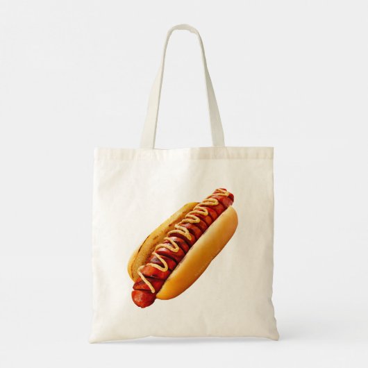 SlipperyJoe's hotdog genesteld zacht broodje leven Tote Bag (Achterkant)
