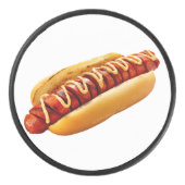 SlipperyJoe's Hotdog mosterd gesneden vlees, boeng Hockey Puck (Voorkant)