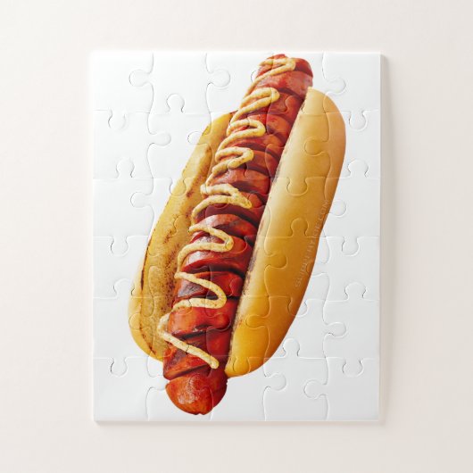 SlipperyJoe's Hotdog mosterd gesneden vlees, boeng Legpuzzel (Verticaal)