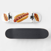 SlipperyJoe's Hotdog mosterd gesneden vlees, boeng Persoonlijk Skateboard (Horizontaal)