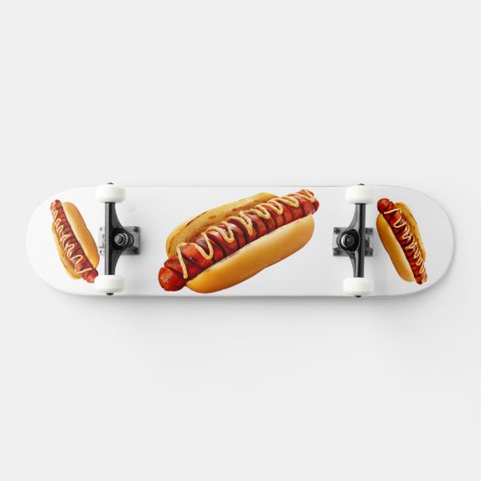 SlipperyJoe's Hotdog mosterd gesneden vlees, boeng Persoonlijk Skateboard (Horizontaal)